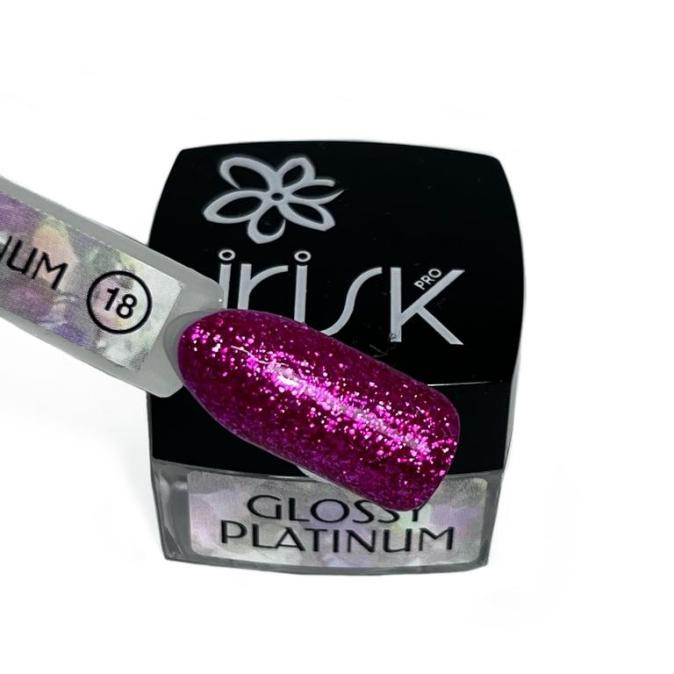 ГЕЛЬ-ЛАК ДЛЯ ДИЗАЙНА IRISK GLOSSY PLATINUM ЦВЕТ 18 5 ML