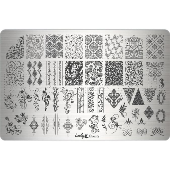 Пластина для стемпинга Lesly Ornate размер XL 145х95 мм