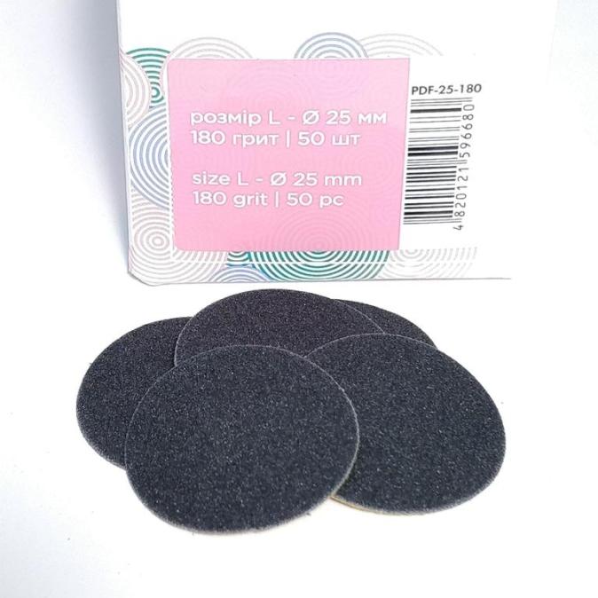 Сменные файлы для педикюрного диска STALEKS PRO PODODISC L (25 мм) 180 грит 50 шт.