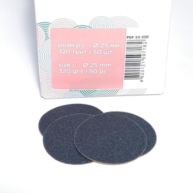 Сменные файлы для педикюрного диска STALEKS PRO PODODISC L (25 мм) 320 грит 50 шт.