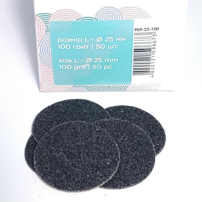 Сменные файлы для педикюрного диска STALEKS PRO PODODISC L (25 мм) 100 грит 50 шт.