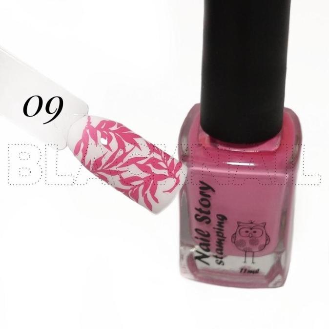 Лак для стемпинга Nail Story ярко-розовый №09 11 ml