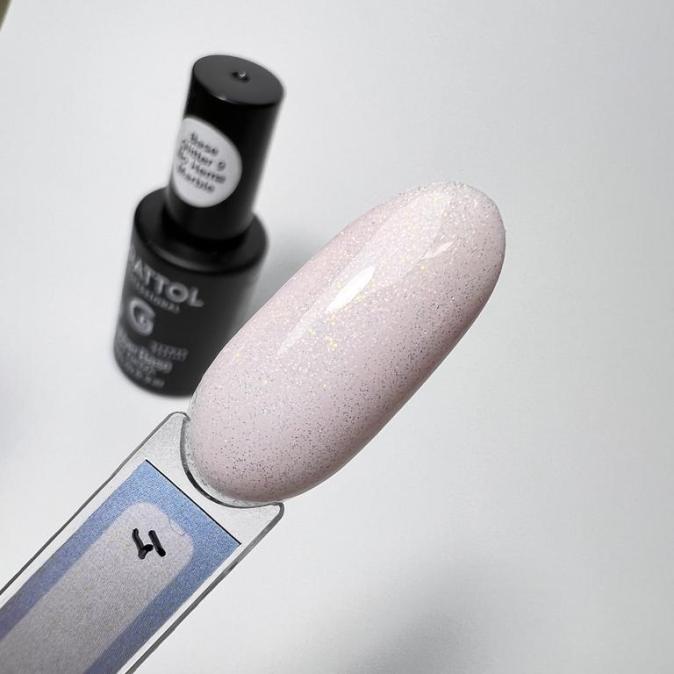 База Grattol Rubber Base Glitter 4, 9 мл