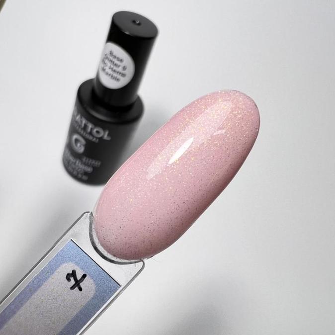 База Grattol Rubber Base Glitter 7, 9 мл