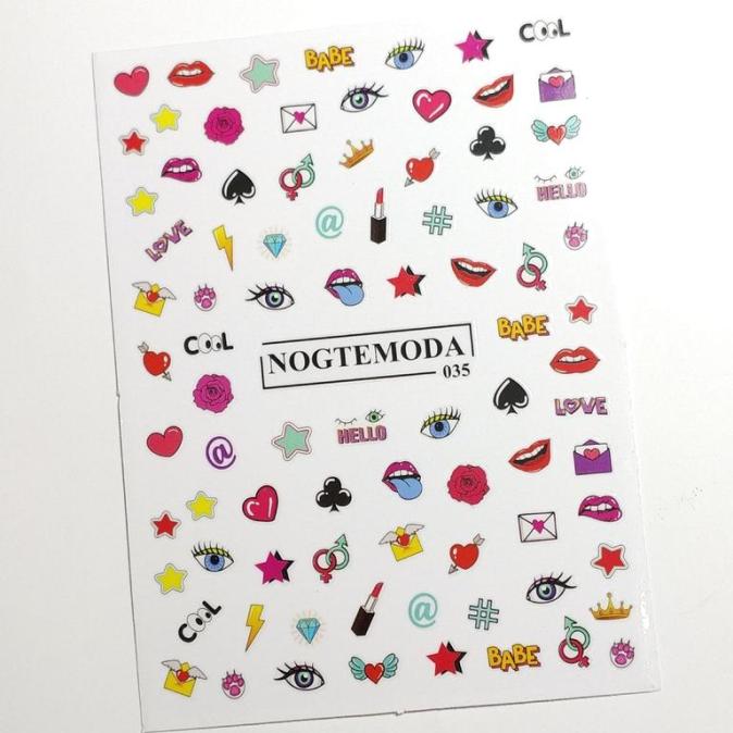 Наклейки NOGTEMODA 035