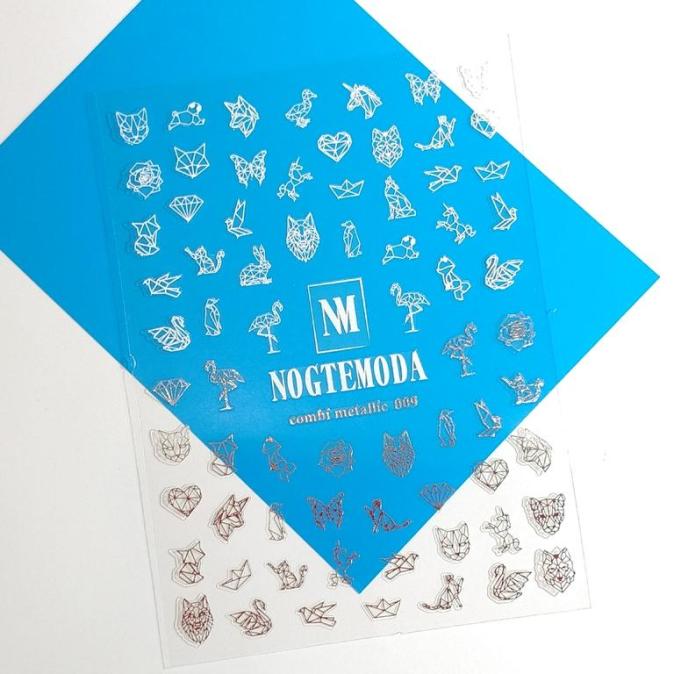 Наклейки NOGTEMODA combi metallic 009