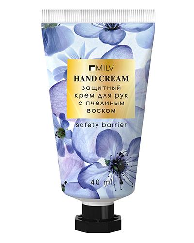 Защитный крем для рук с пчелиным воском MILV абрикосовый цвет 40 ml