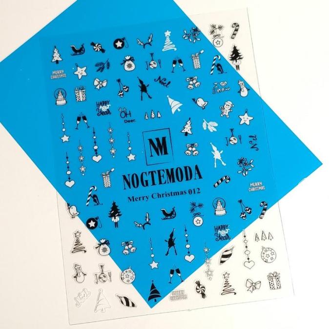 Наклейки NOGTEMODA Merry Christmas 012
