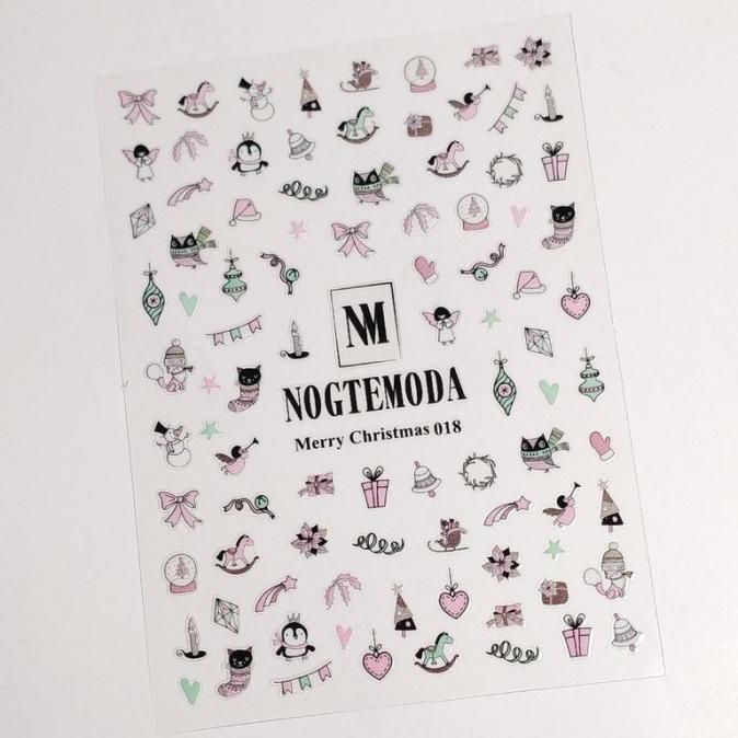 Наклейки NOGTEMODA Merry Christmas 018