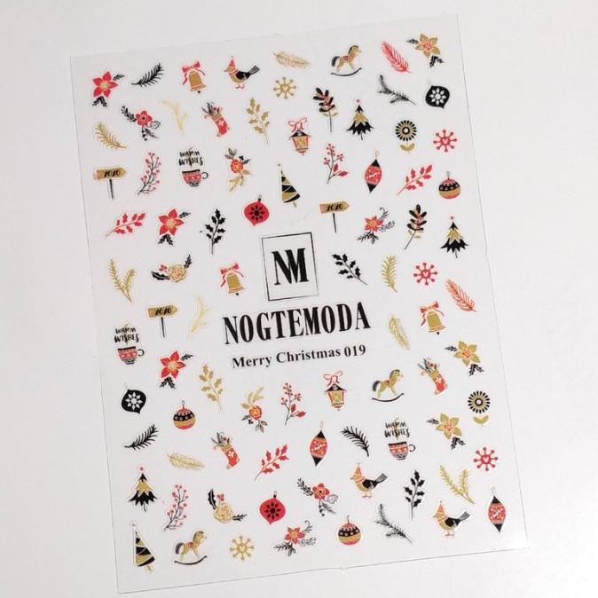 Наклейки NOGTEMODA Merry Christmas 019