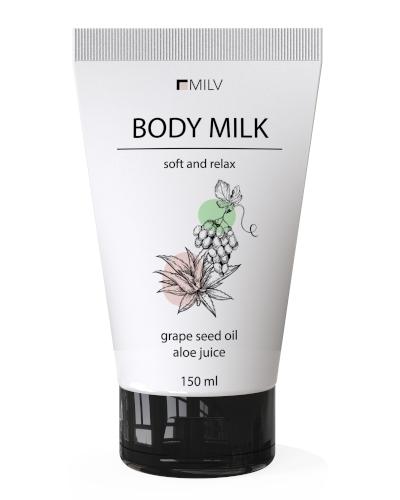 Молочко для тела с маслом виноградной косточки MILV 150 ml
