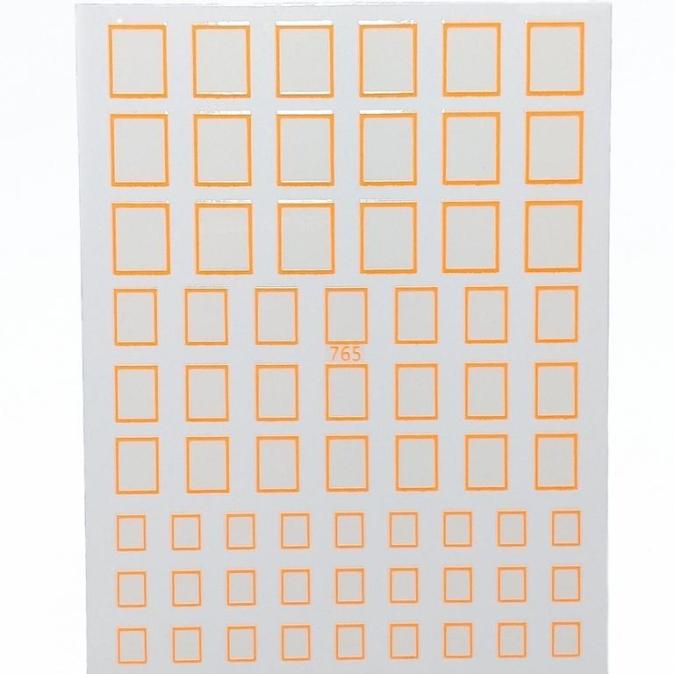 Наклейки 765 orange неоновые оранжевые