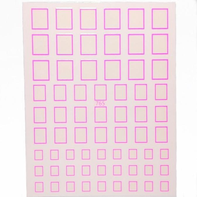 Наклейки 765 pink неоновые розовые