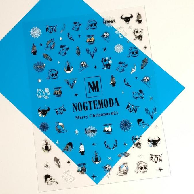 Наклейки NOGTEMODA Merry Christmas 021