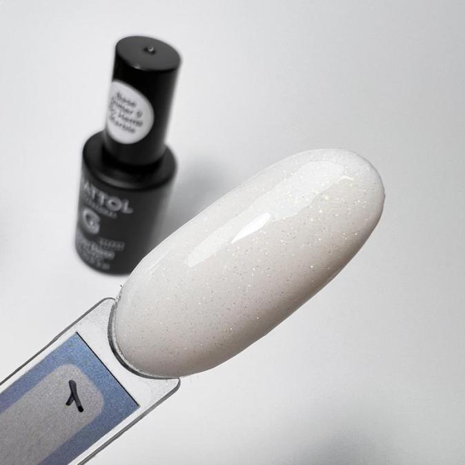 База Grattol Rubber Base Glitter 01, 9 мл