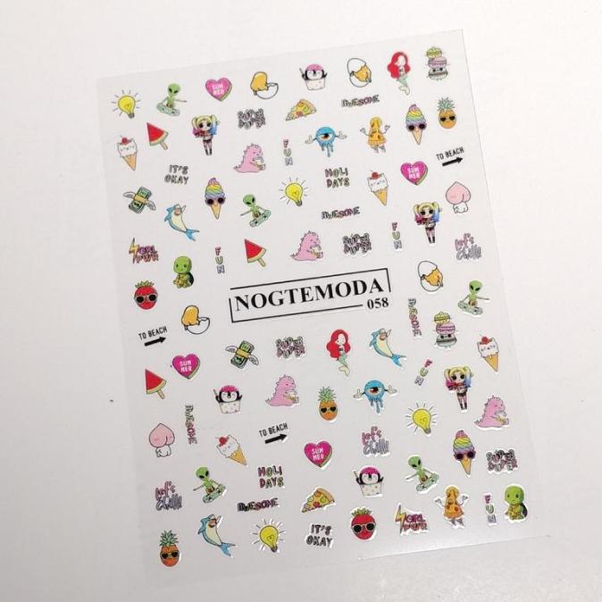 Наклейки NOGTEMODA 058