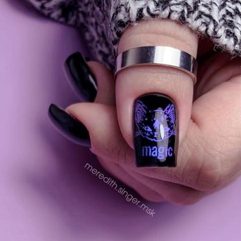 Swanky Stamping, Лак для стемпинга S59 - Хамелеон фиолетовый (6 мл)
