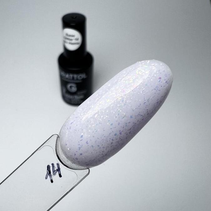 База Grattol Rubber Base Glitter 14, 9 мл