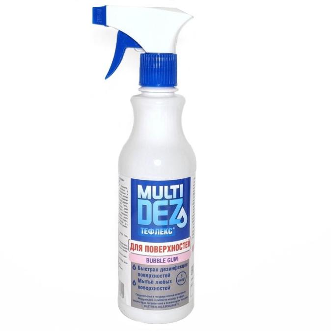 МультиДез для дезинфекции и мытья поверхностей с триггером bubble gum 500 ml