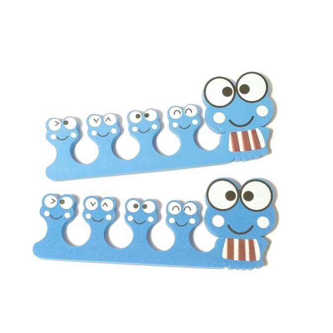 Разделитель для пальцев червячок голубой